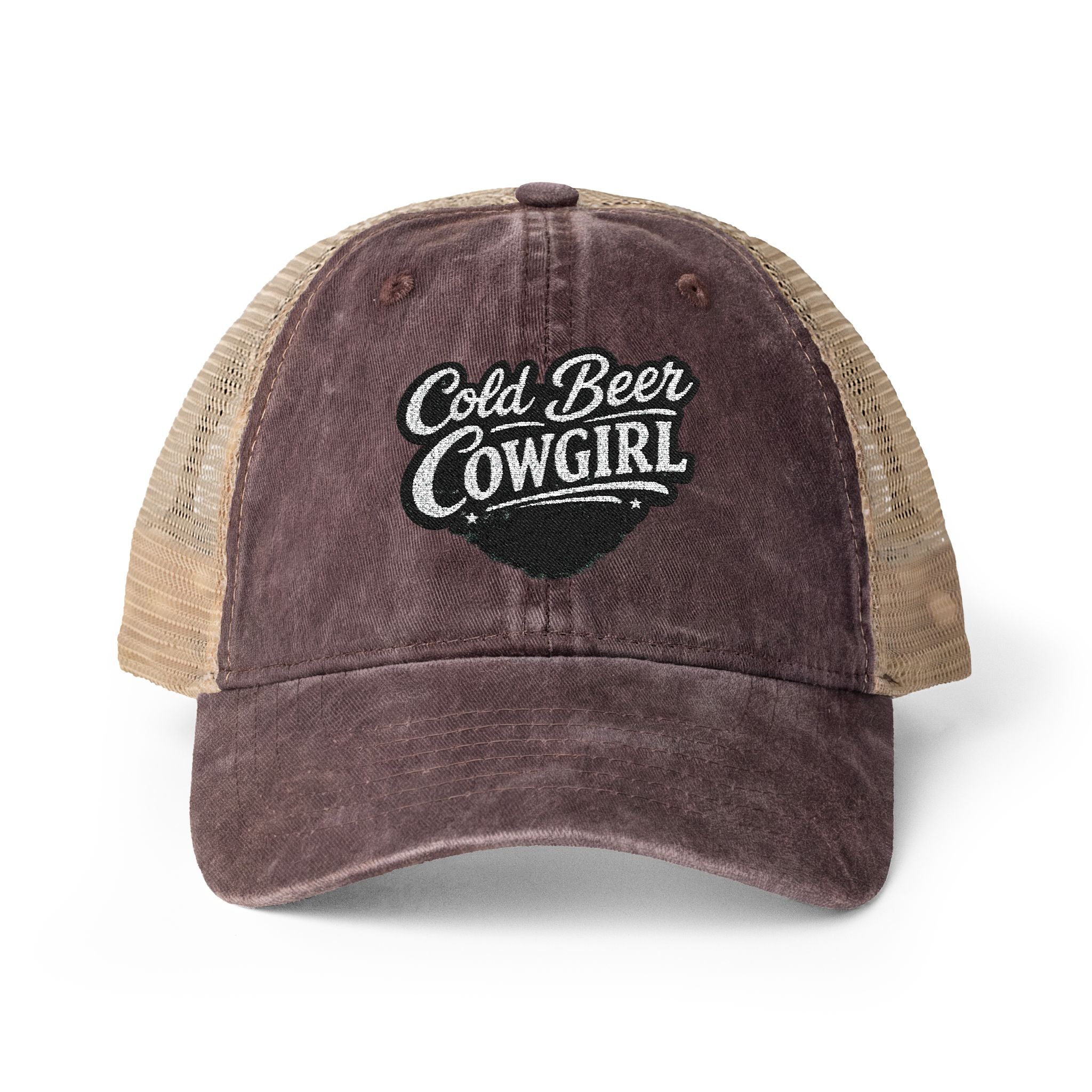 Cold Beer Cowgirl - Trucker Hat