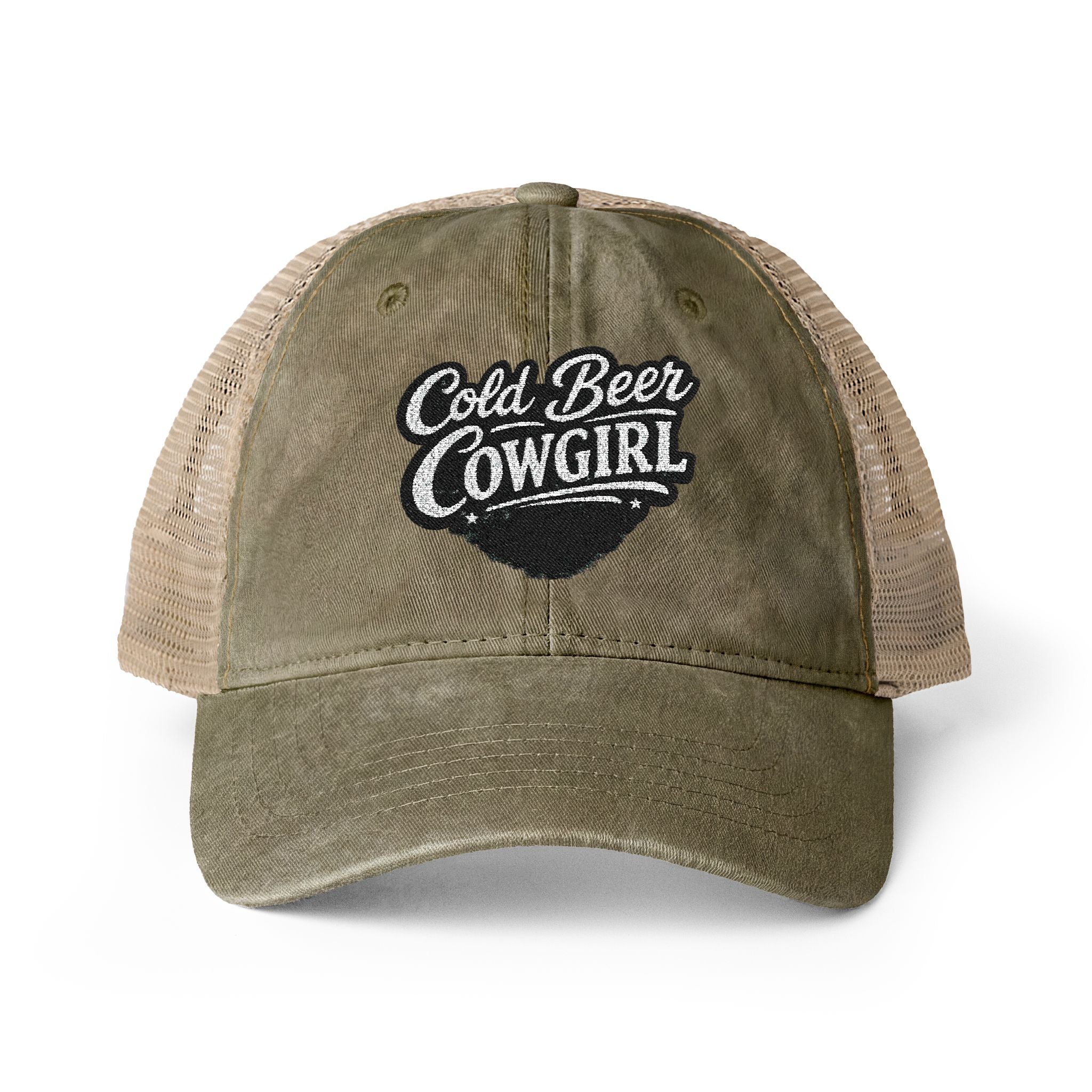 Cold Beer Cowgirl - Trucker Hat
