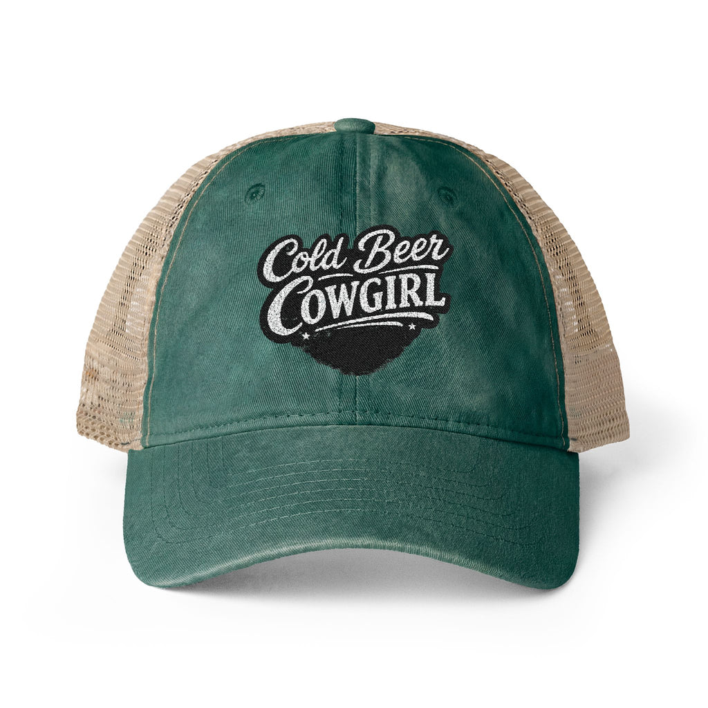Cold Beer Cowgirl - Trucker Hat