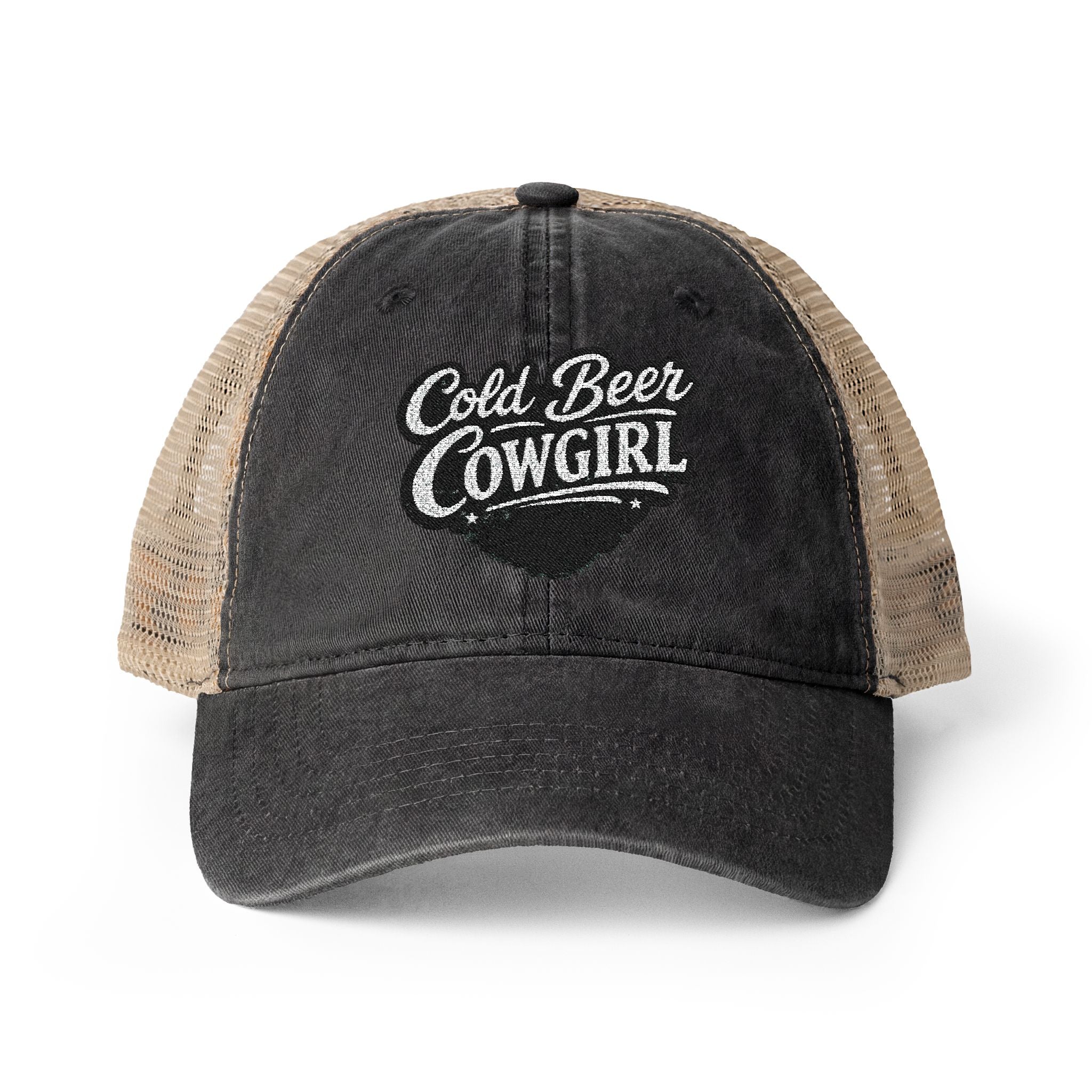 Cold Beer Cowgirl - Trucker Hat