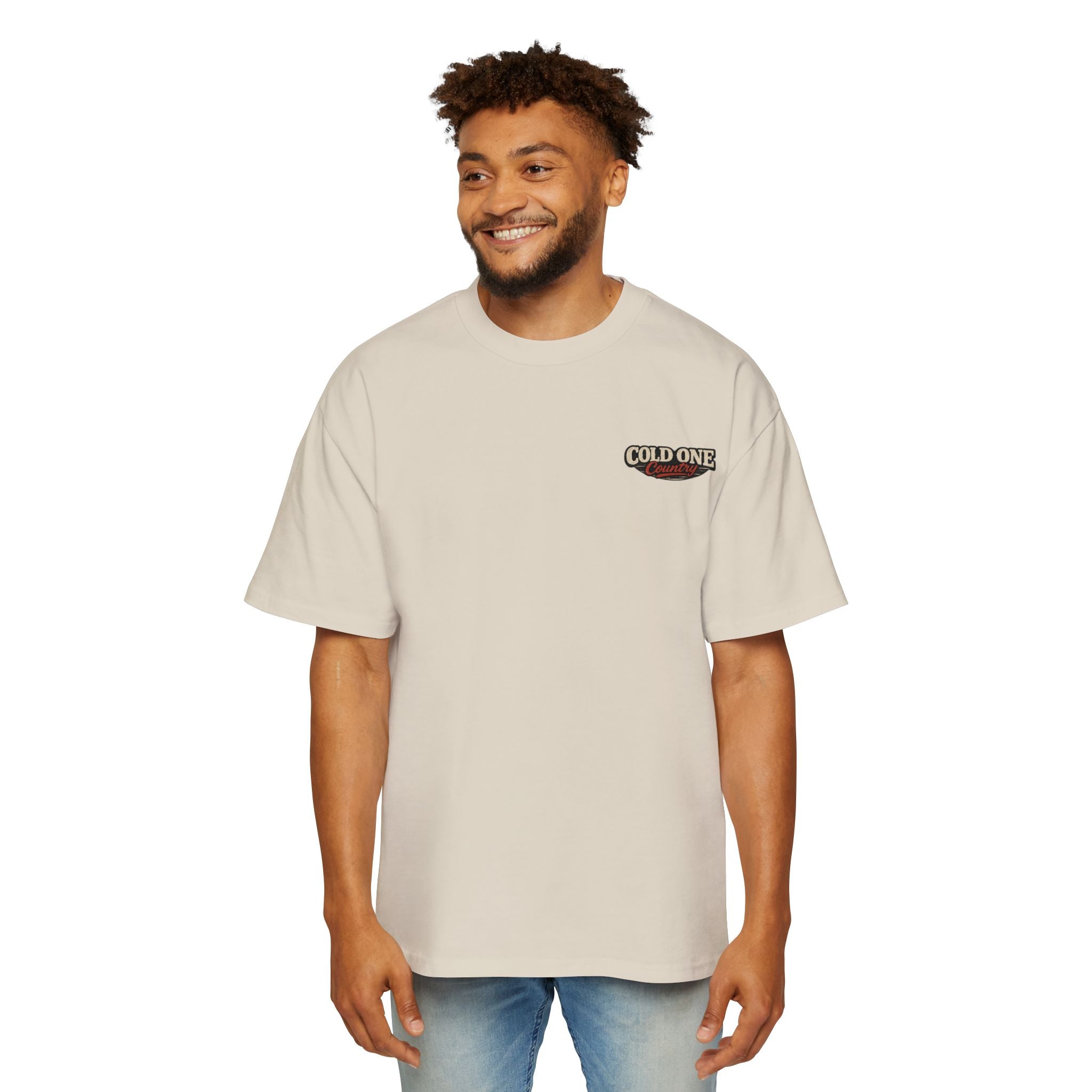 Cold One Country Tee — Men's Vintage Pickup & Beer Graphic T-Shirt