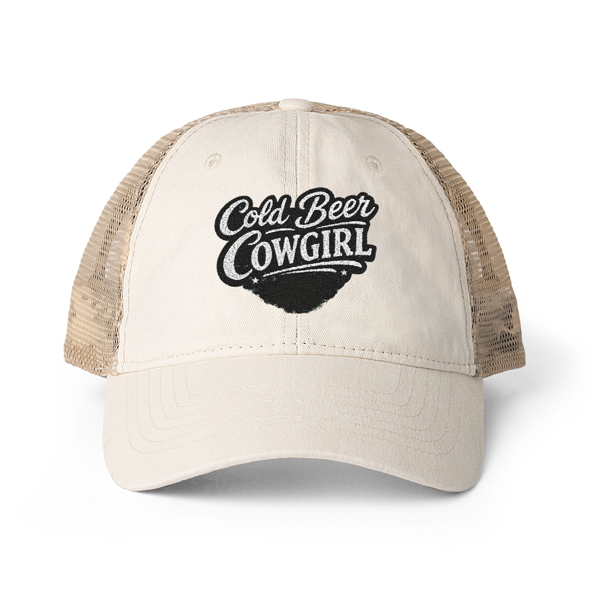 Cold Beer Cowgirl - Trucker Hat