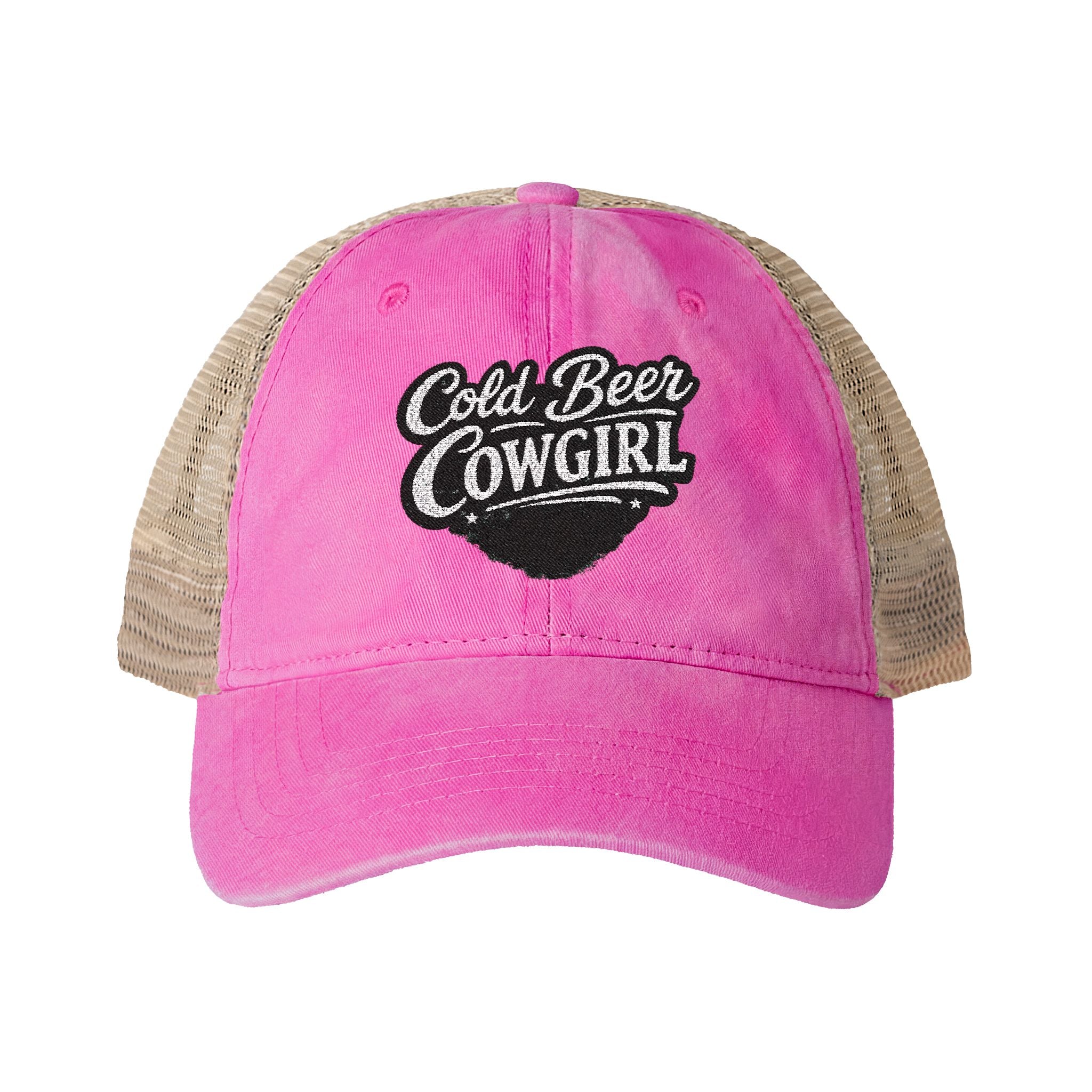 Cold Beer Cowgirl - Trucker Hat