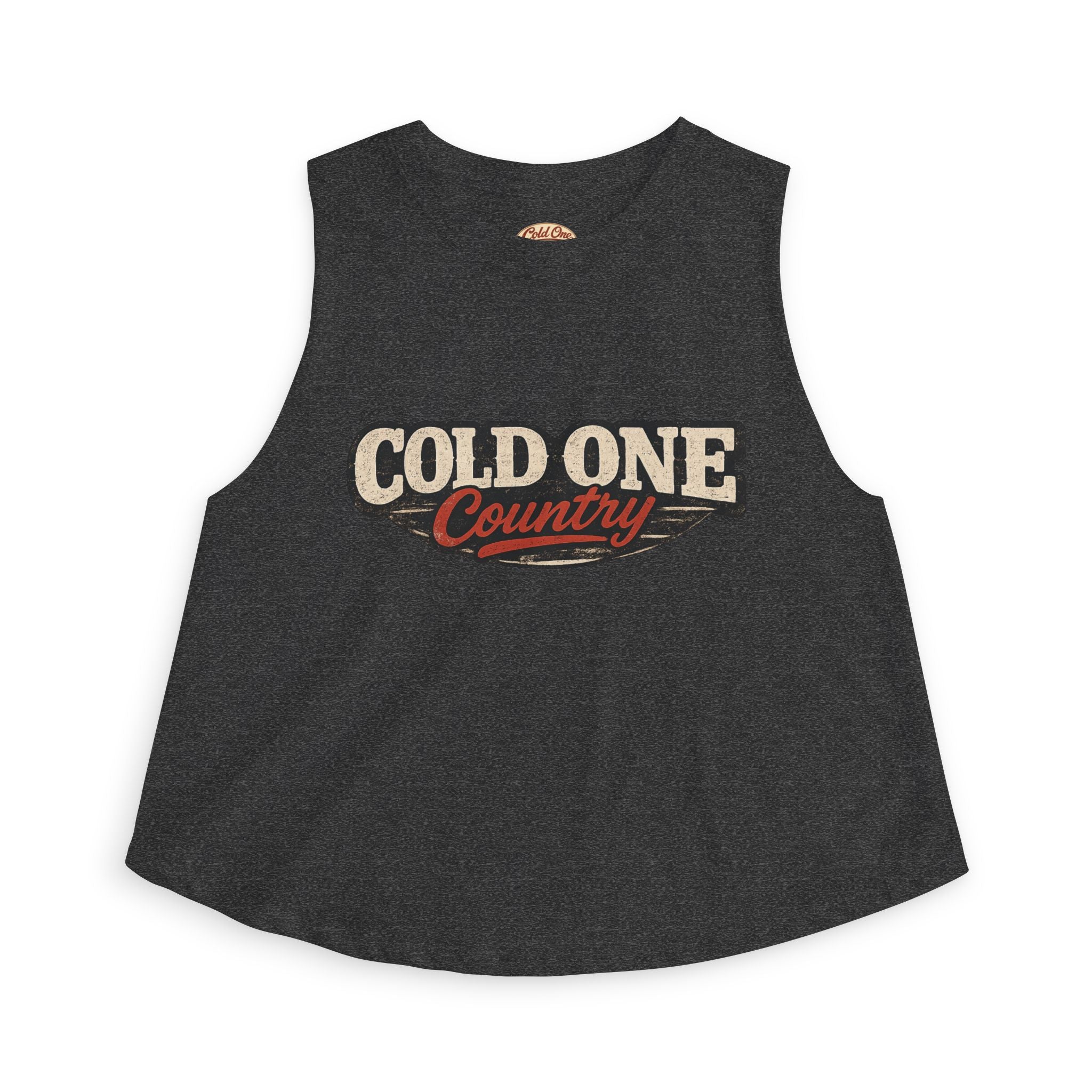 Cold Beer Cowgirl Women's Crop Top – Retro Country Graphic Tank
