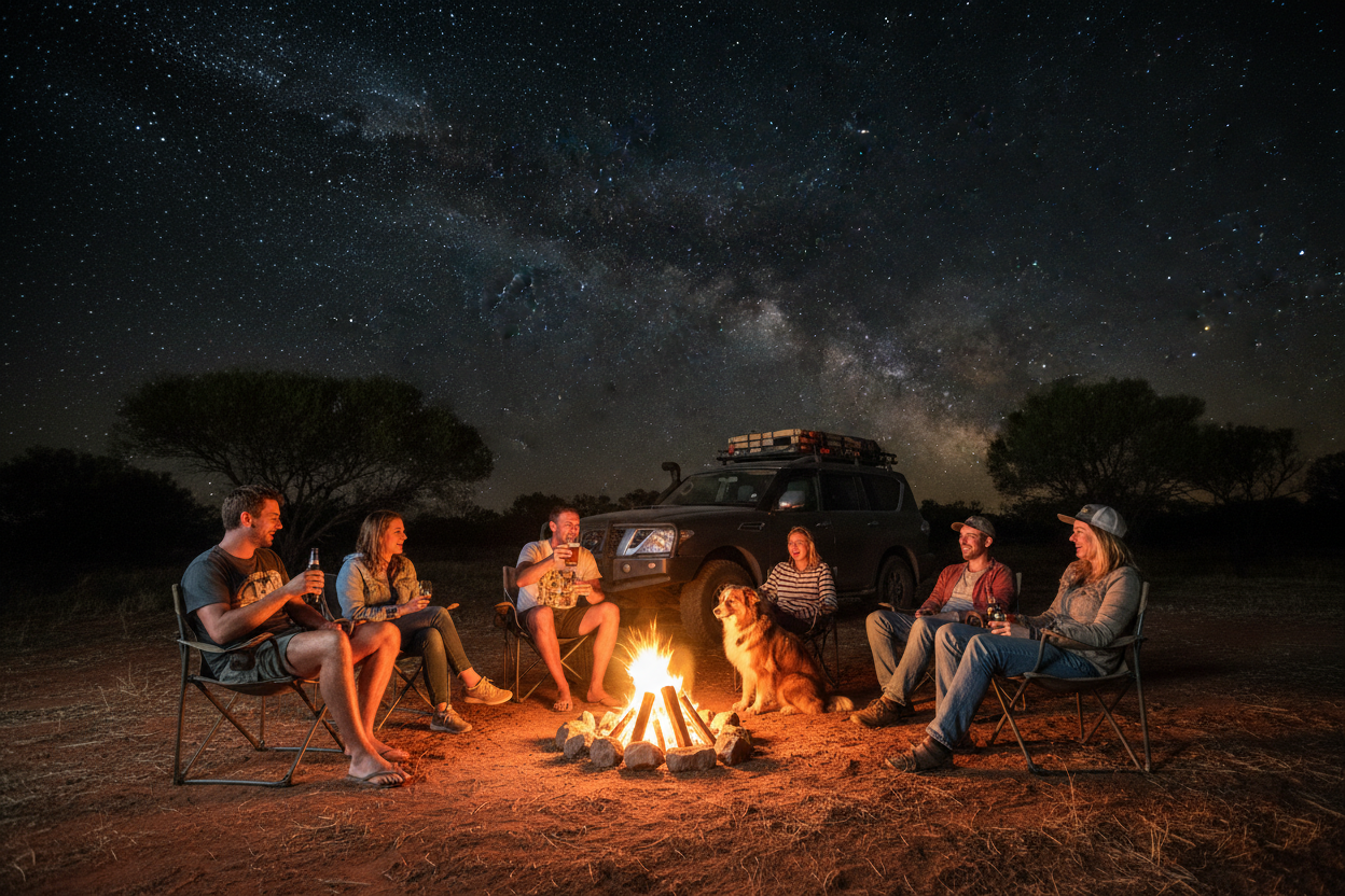 Cold One Country Campfire Banner v3